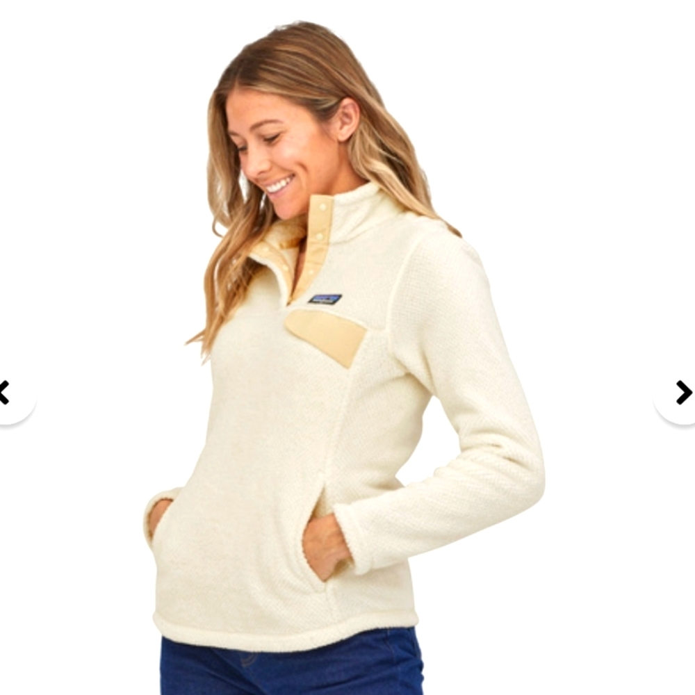 Patagonia Re-Tool Snap T Fleece pullover cream medium